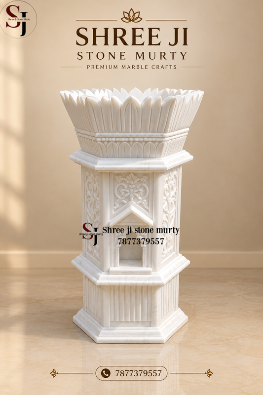 Marble Tulshi Pot